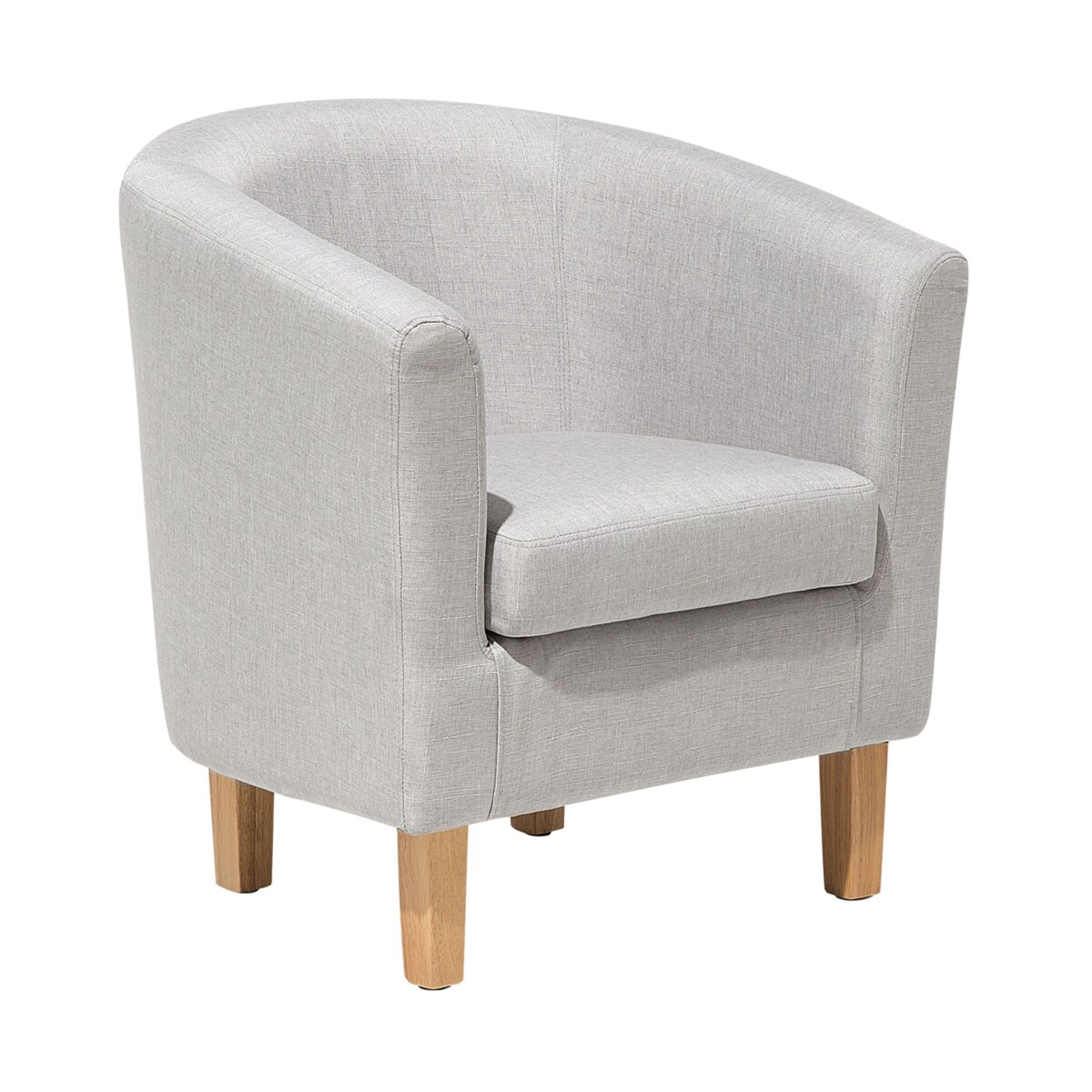 Fotel z podnóżkiem szary HOLDEN