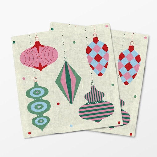 Serwetki świąteczne - Bombki (2 szt.)