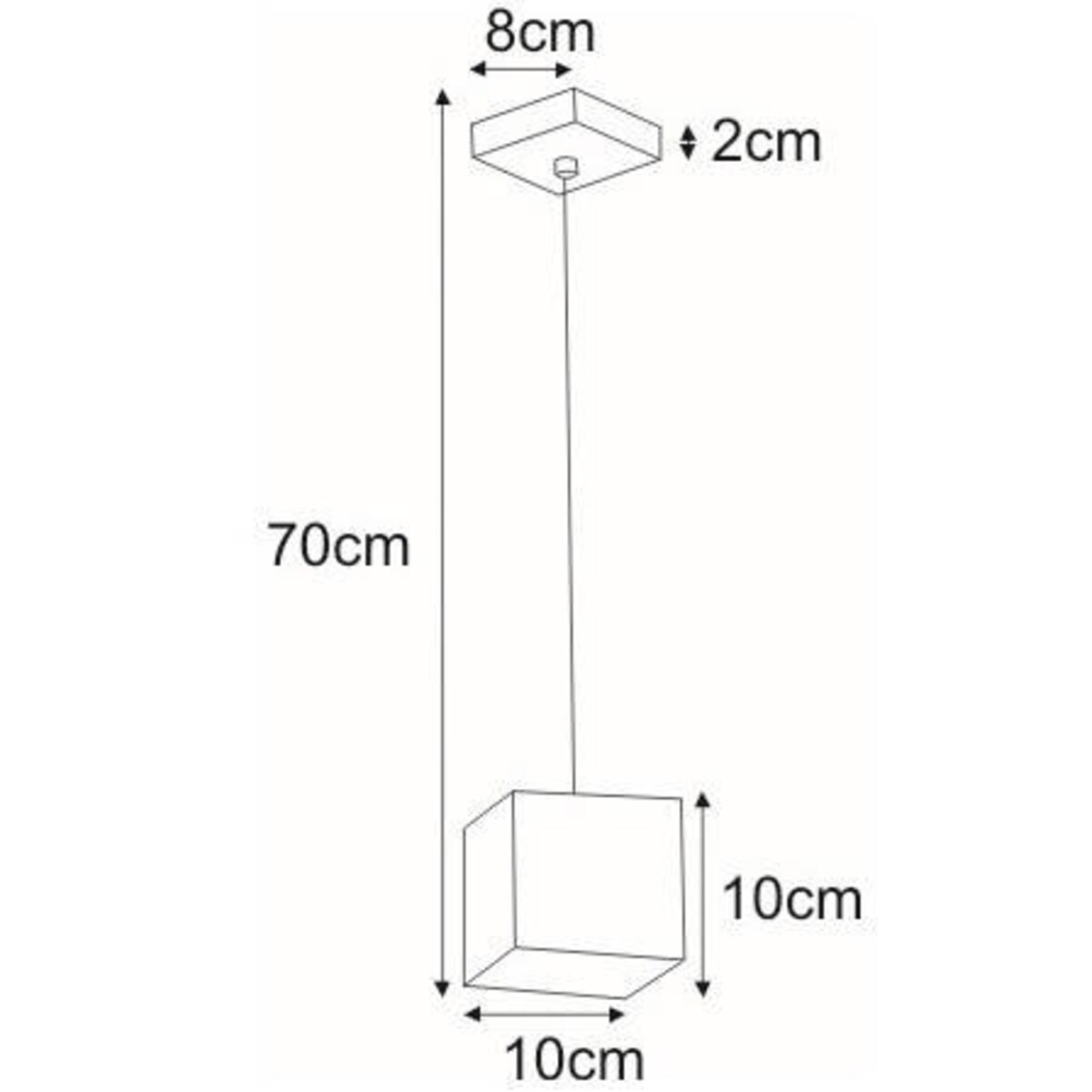LAMPA wisząca K-4250 Kaja metalowa OPRAWA zwis kostka czarna