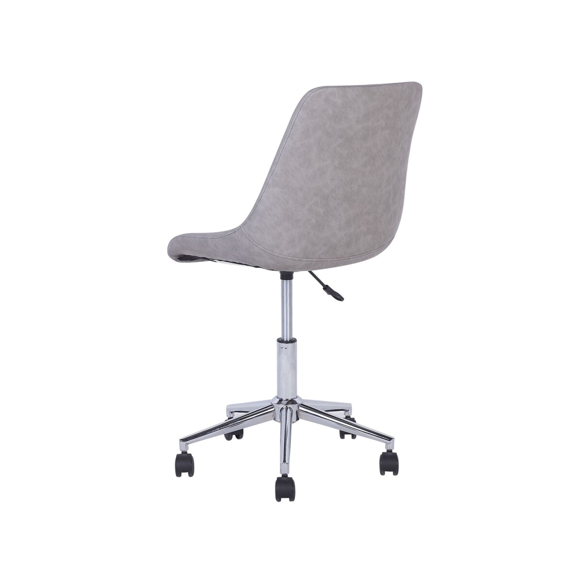 Krzesło biurowe regulowane ekoskóra szare MARIBEL
