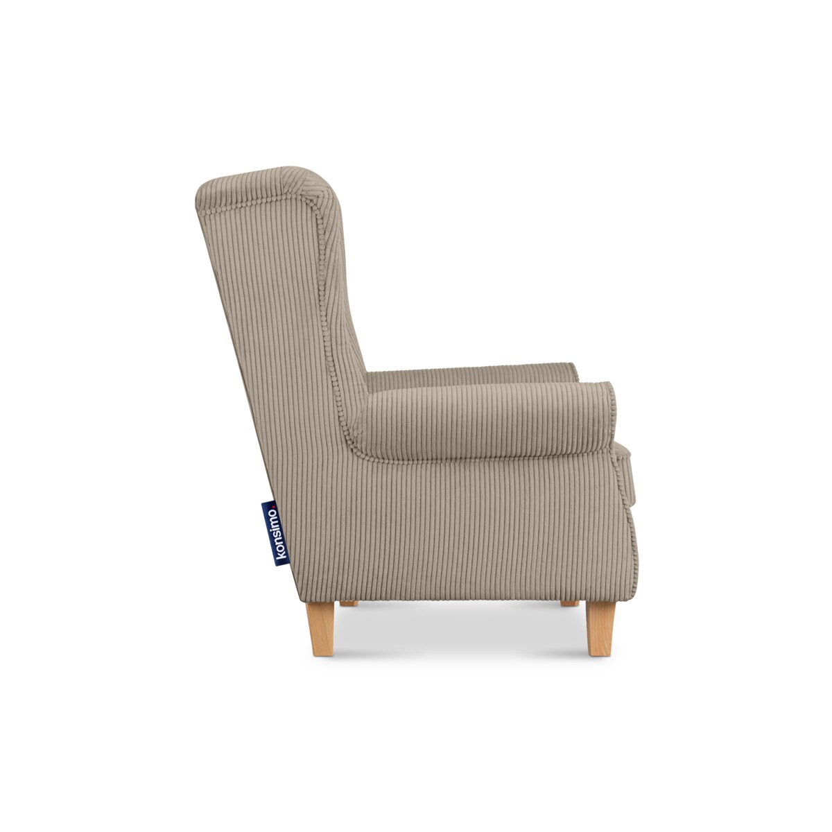 KONSIMO MILES Fotel, kolor Beżowy