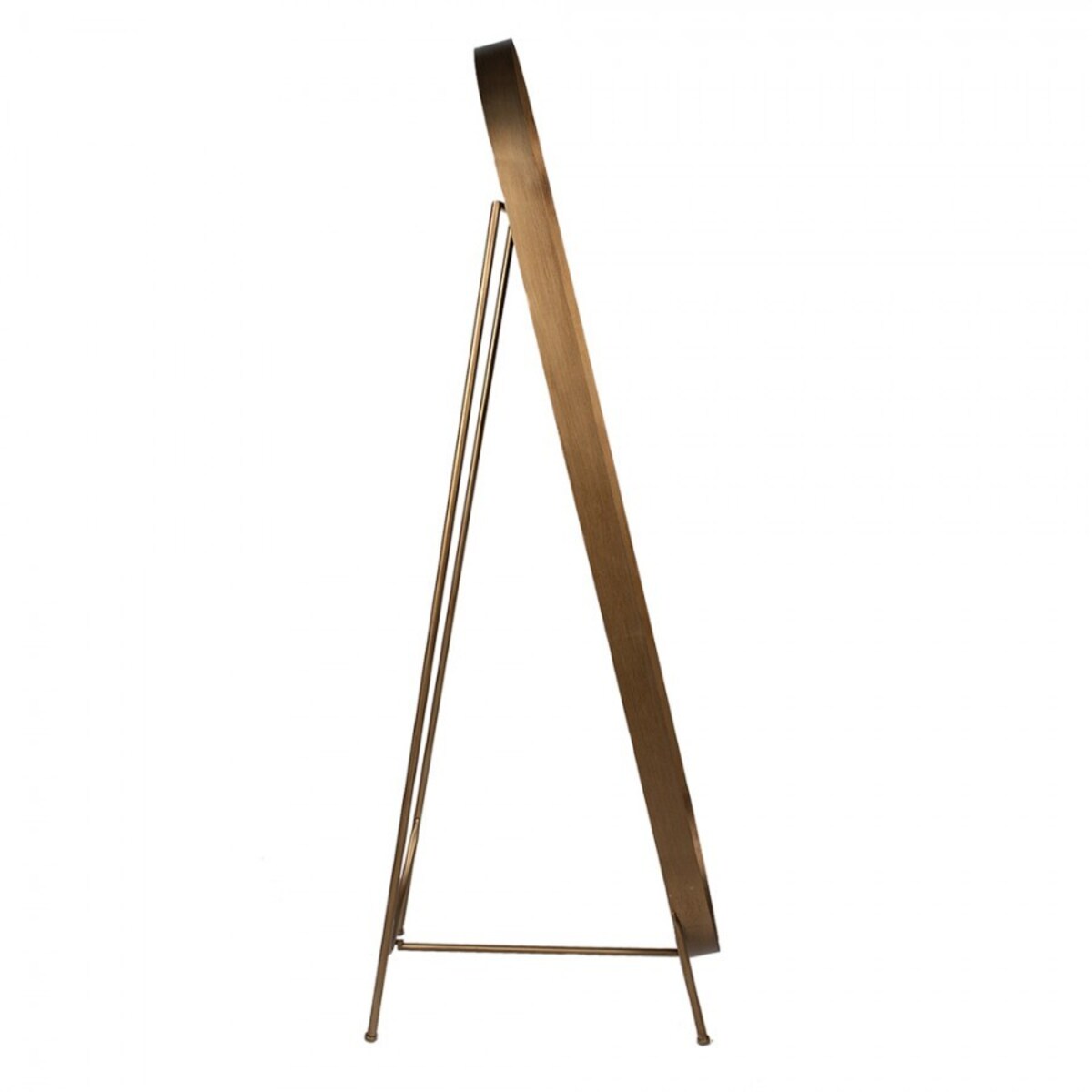 Lustro stojące metalowe stare złoto 179 cm