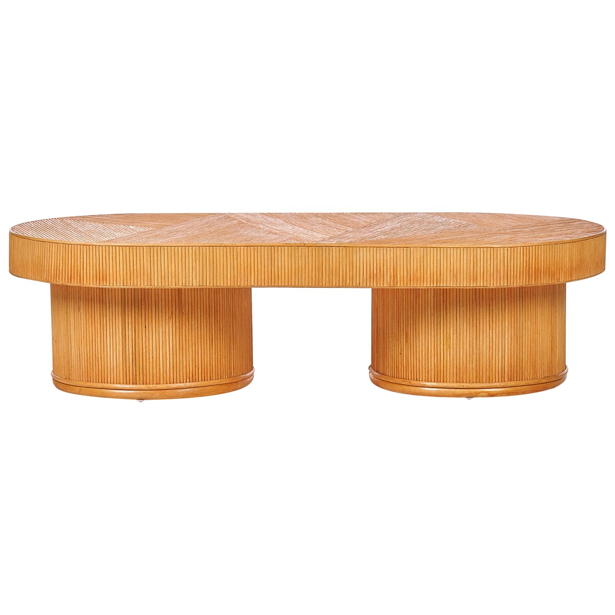 Stolik kawowy ogrodowy AIROLE 150 cm 70 cm Rattan Brązowy