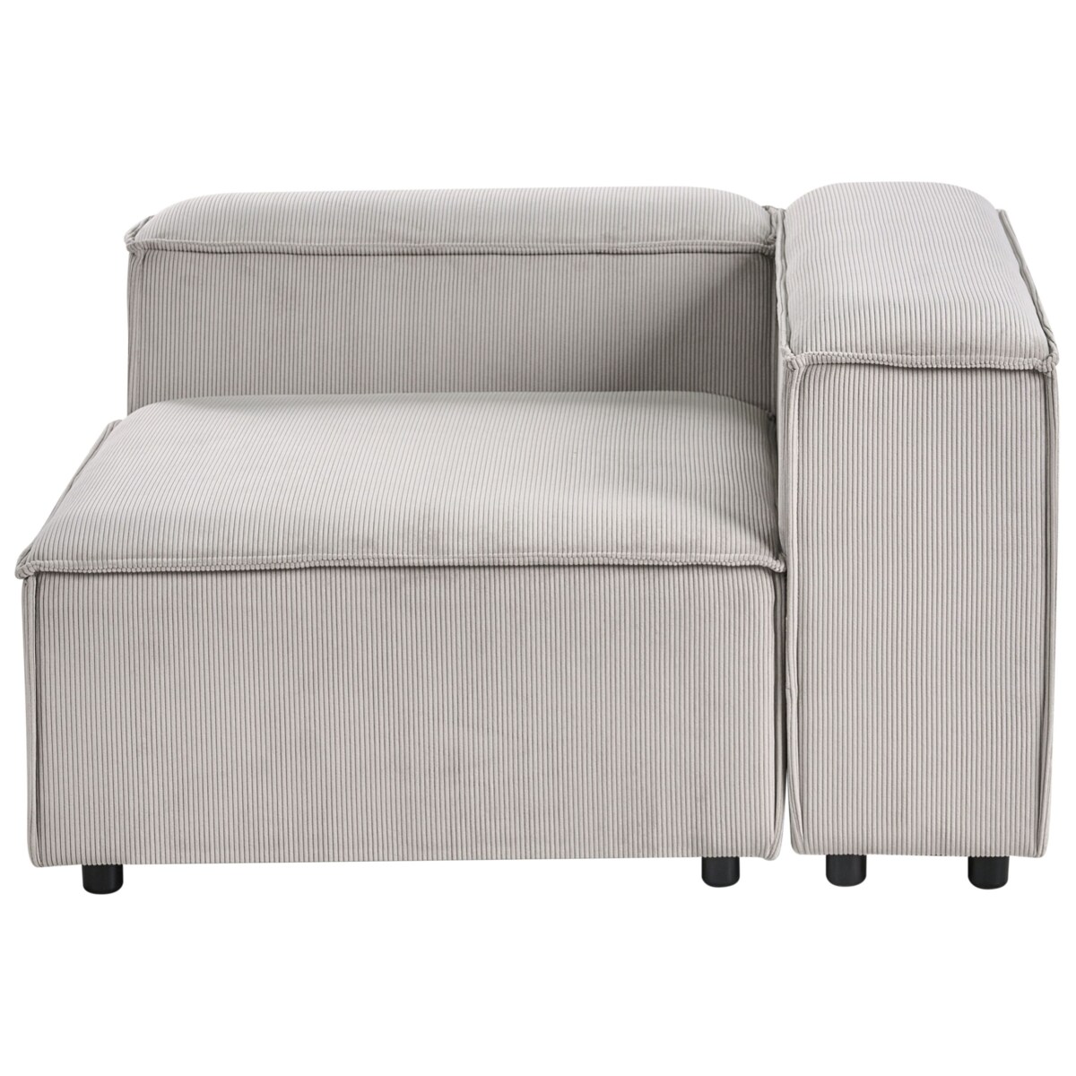 Moduł narożny ARDAL Sztruks Beżowoszary Lewostronny