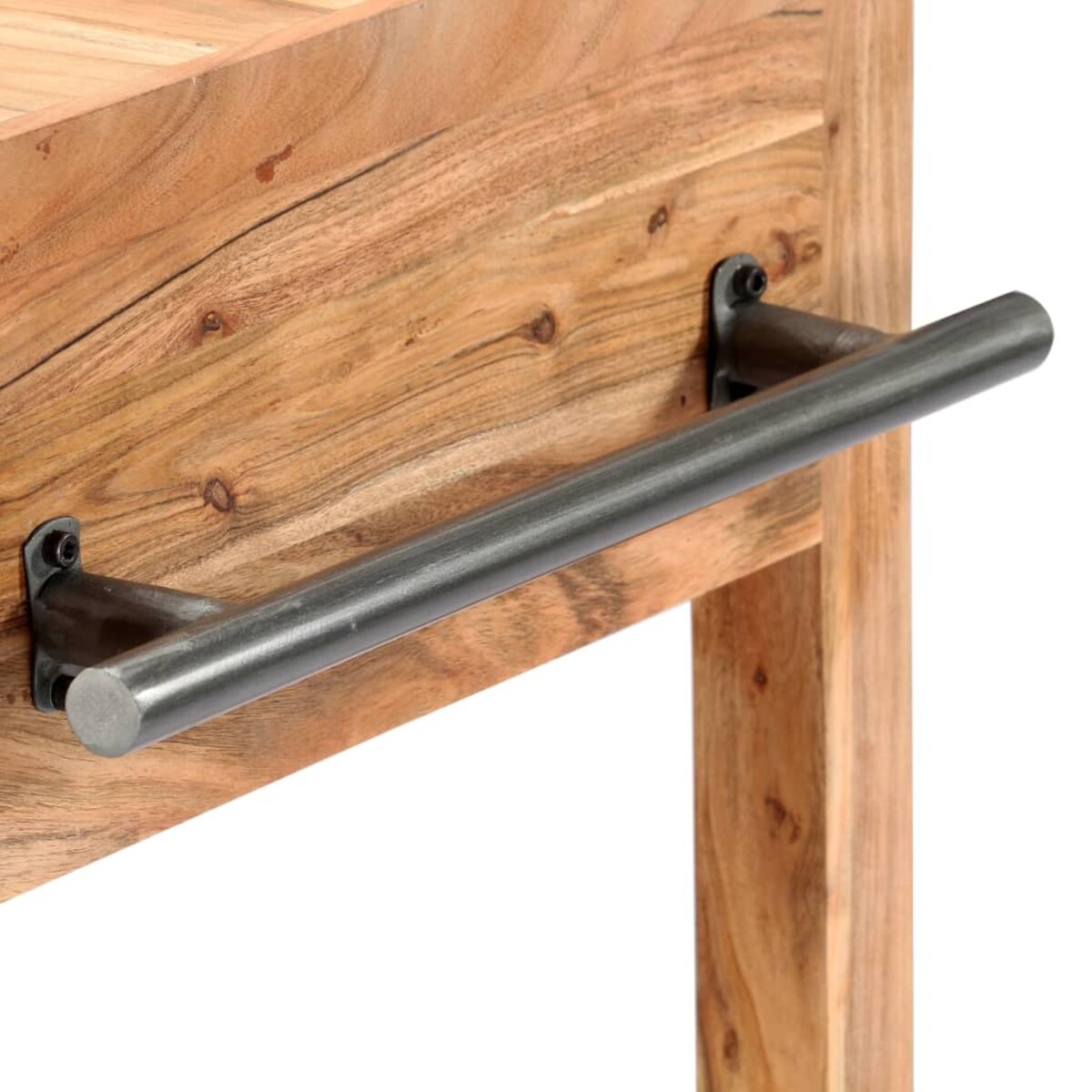 vidaXL Wózek kuchenny, 58 x 58 x 89 cm, lite drewno akacjowe