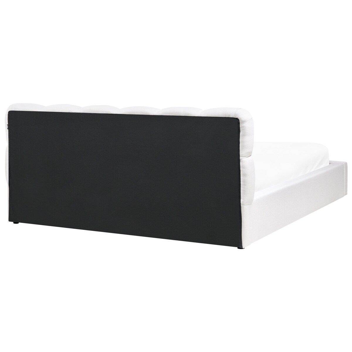 Łóżko z pojemnikiem BASTON 180 x 200 cm Złamana biel