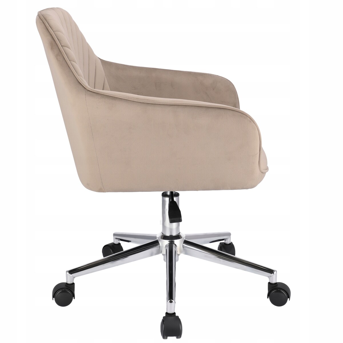 Fotel NAPOLI beżowy na srebrnej stopie