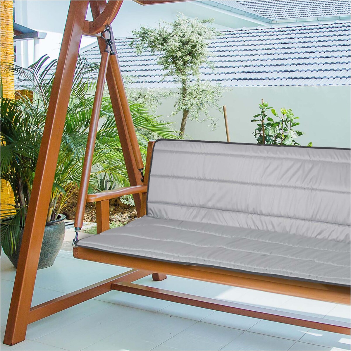 Poduszka Pikowana Z Pianki Na Ławkę Krzesło Leżak 180X50X50 Cm