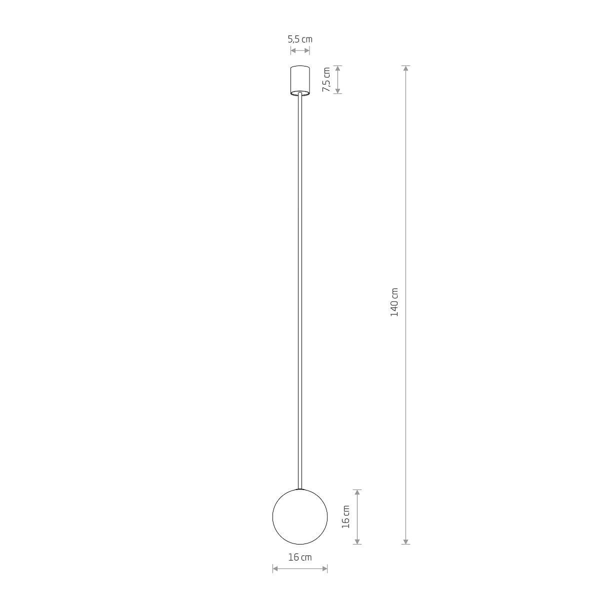 Lampa Sufitowe 10308 KIER L Satynowy złoty Nowodvorski