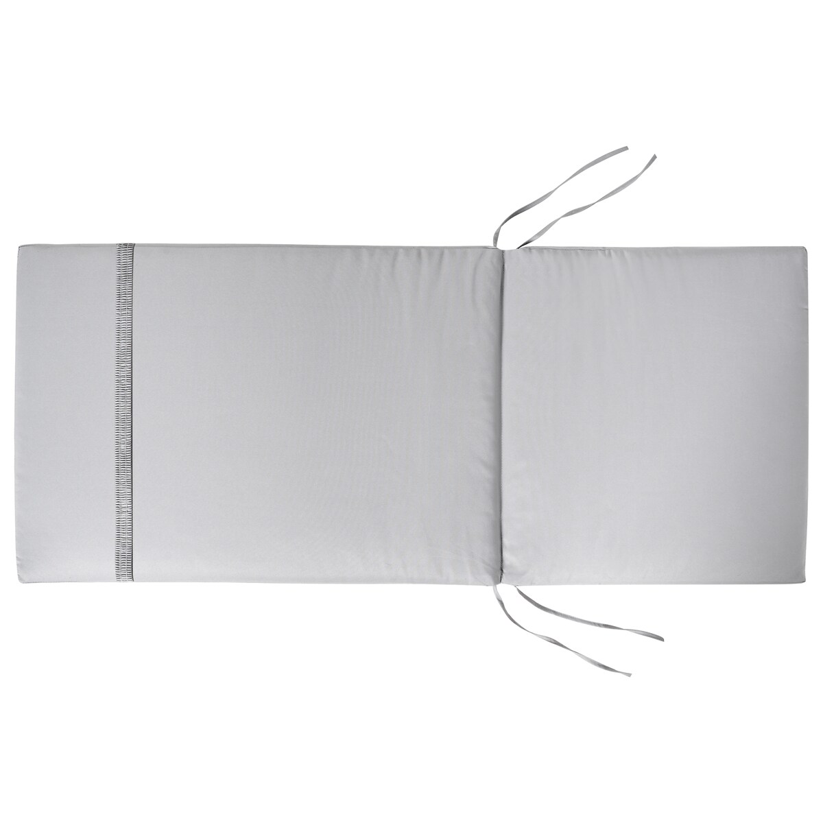 Zestaw 2 poduszek siedziskowych/oparciowych JAVA/AMANTEA PREMIUM 50 x 71 cm Jasnoszary