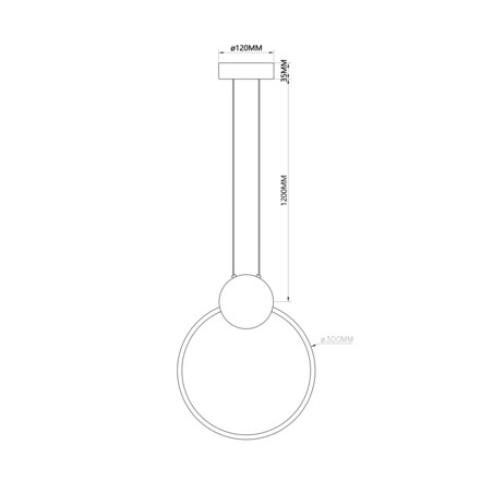 LAMPA WISZĄCA ZAFIRO S MOSIĄDZ CZERŃ