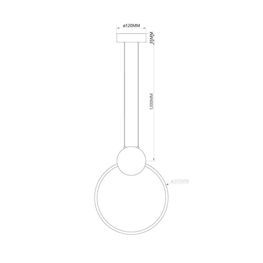 LAMPA WISZĄCA ZAFIRO S MOSIĄDZ CZERŃ