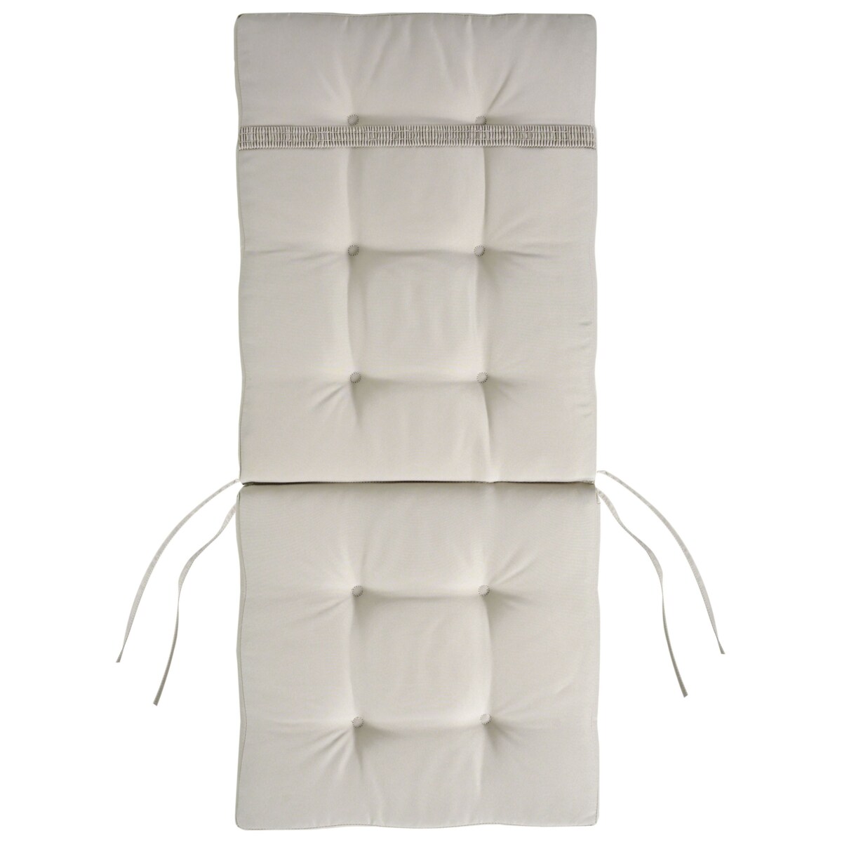 Zestaw 2 krzeseł ogrodowych z poduszkami MAUI PREMIUM Drewno akacjowe Beżowoszary