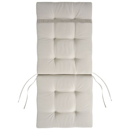 Zestaw 2 krzeseł ogrodowych z poduszkami MAUI PREMIUM Drewno akacjowe Beżowoszary