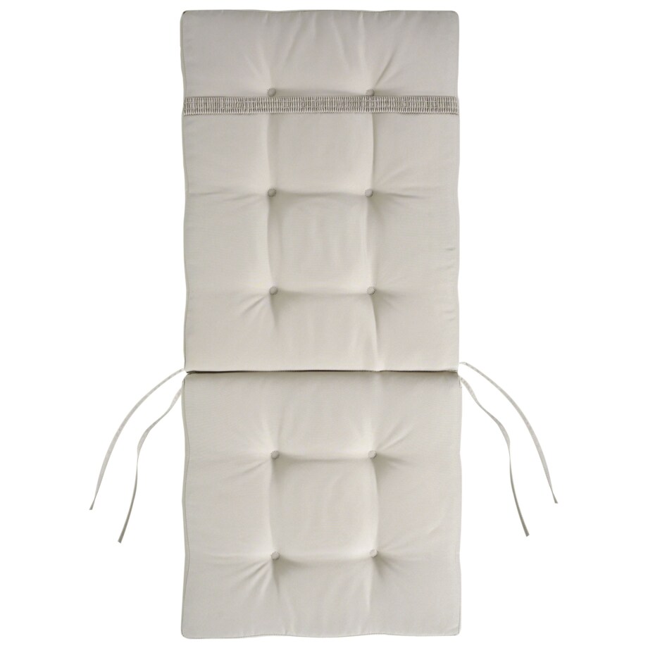 Zestaw 2 krzeseł ogrodowych z poduszkami MAUI PREMIUM Drewno akacjowe Beżowoszary