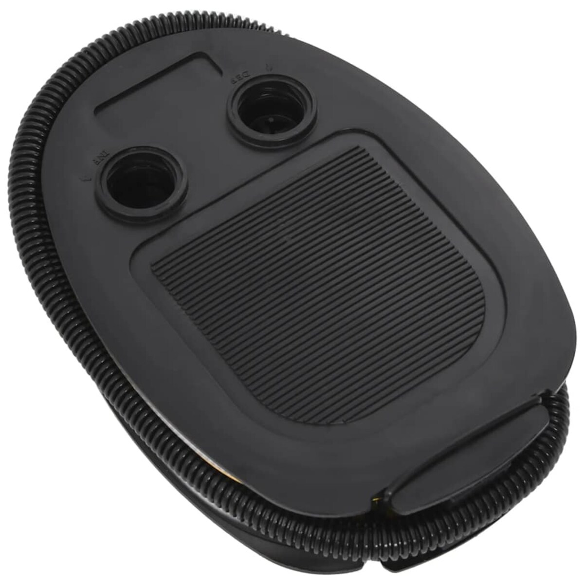 vidaXL Pompka nożna, 26x18 cm, PP i PE, szaro-żółta