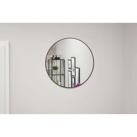 Lustro 40 Cm Czarna Rama