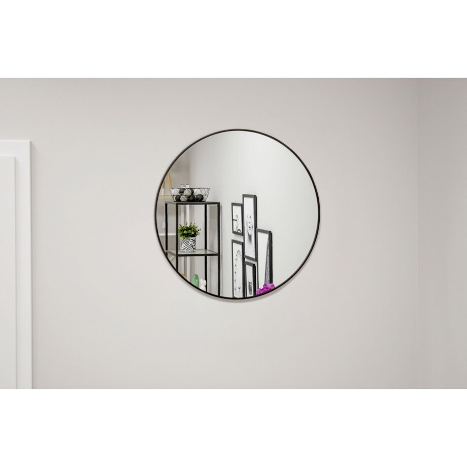 Lustro 40 Cm Czarna Rama