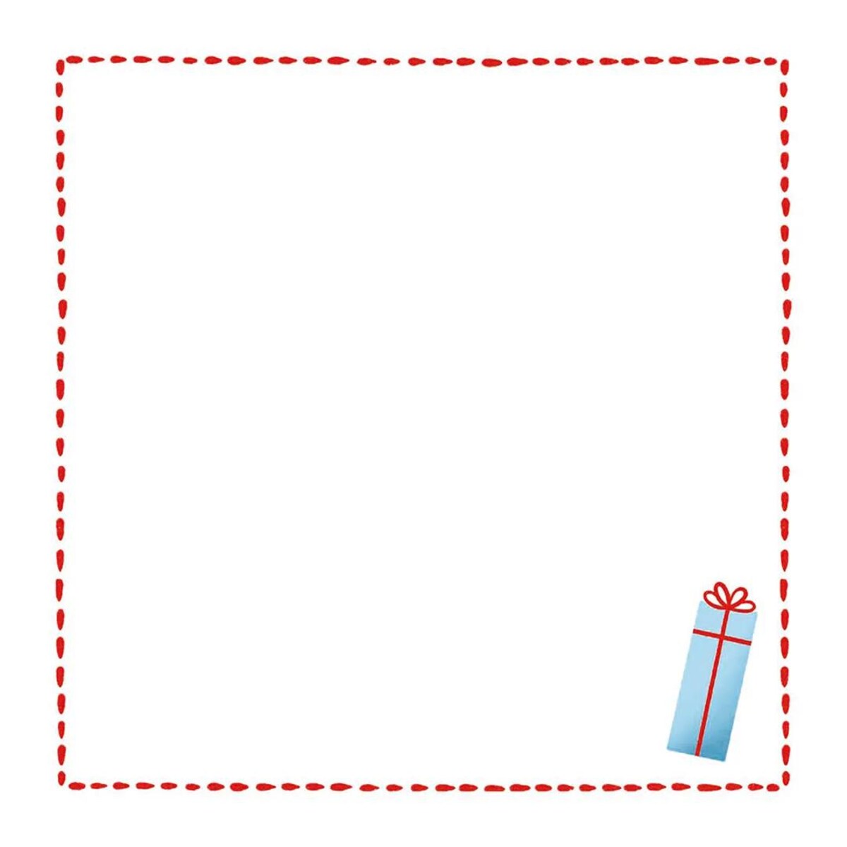 Serwetki świąteczne - Minimalistyczny prezencik (2szt.)