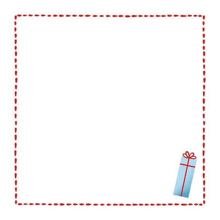 Serwetki świąteczne - Minimalistyczny prezencik (2szt.)