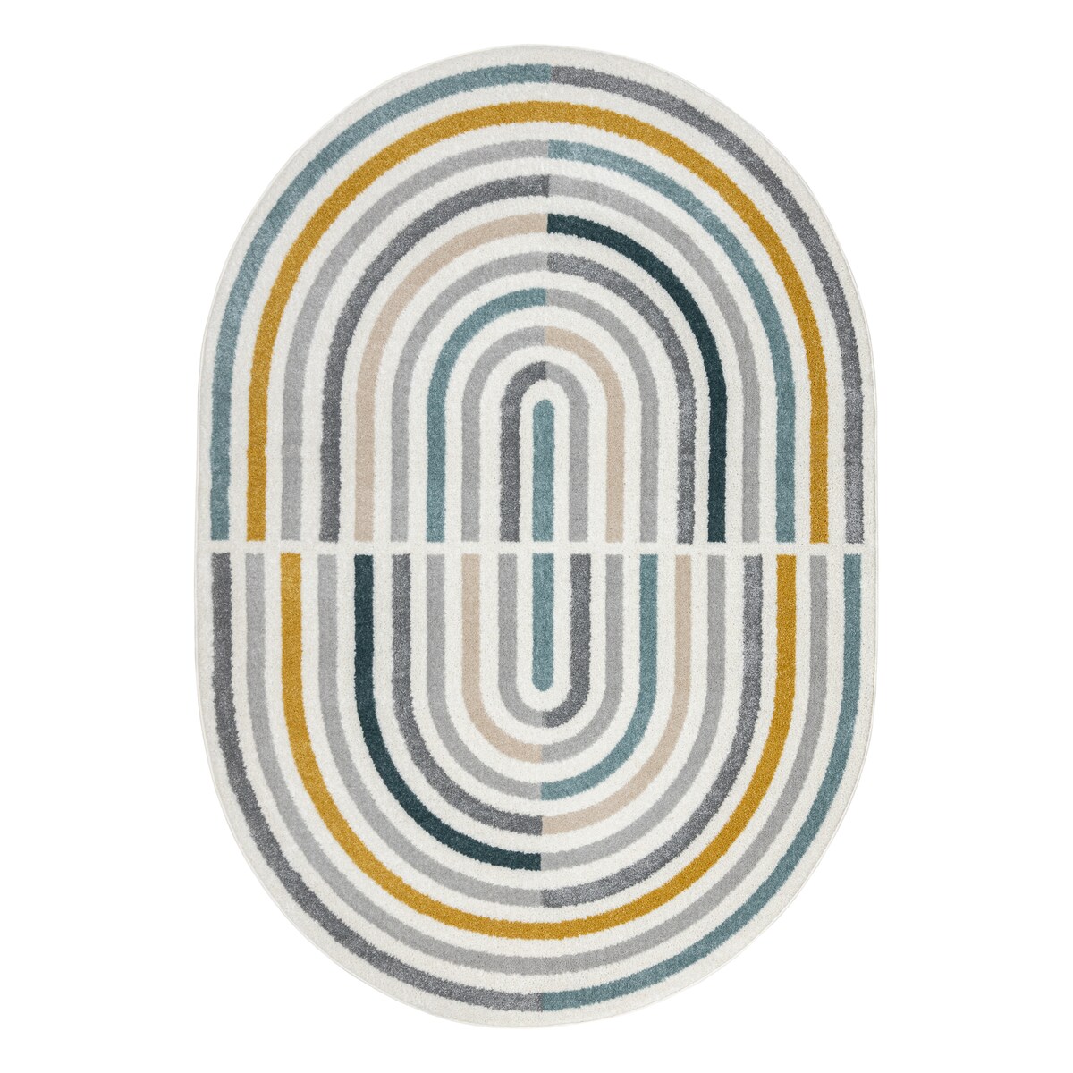 Dywan FUSION 5711 biały / ciemny zielony 160x220 cm