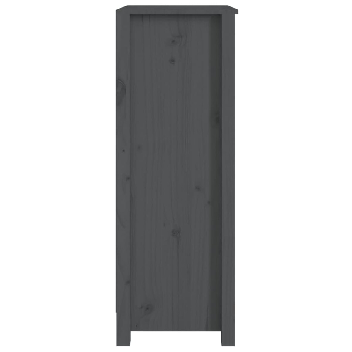 vidaXL Regał na książki, szary, 50x35x97 cm, lite drewno sosnowe