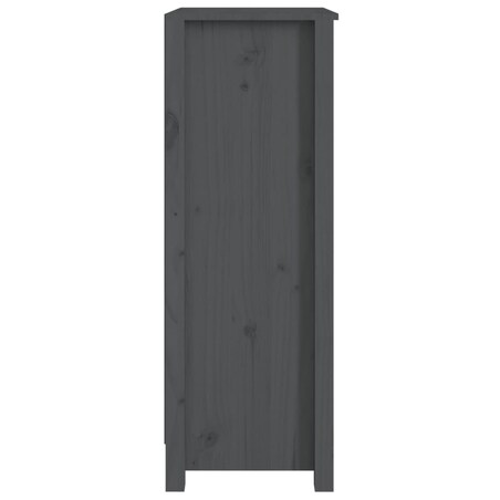 vidaXL Regał na książki, szary, 50x35x97 cm, lite drewno sosnowe