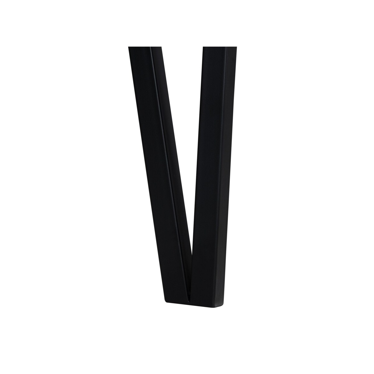 Stół do jadalni 150 x 90 cm ciemne drewno z czarnym ADENA