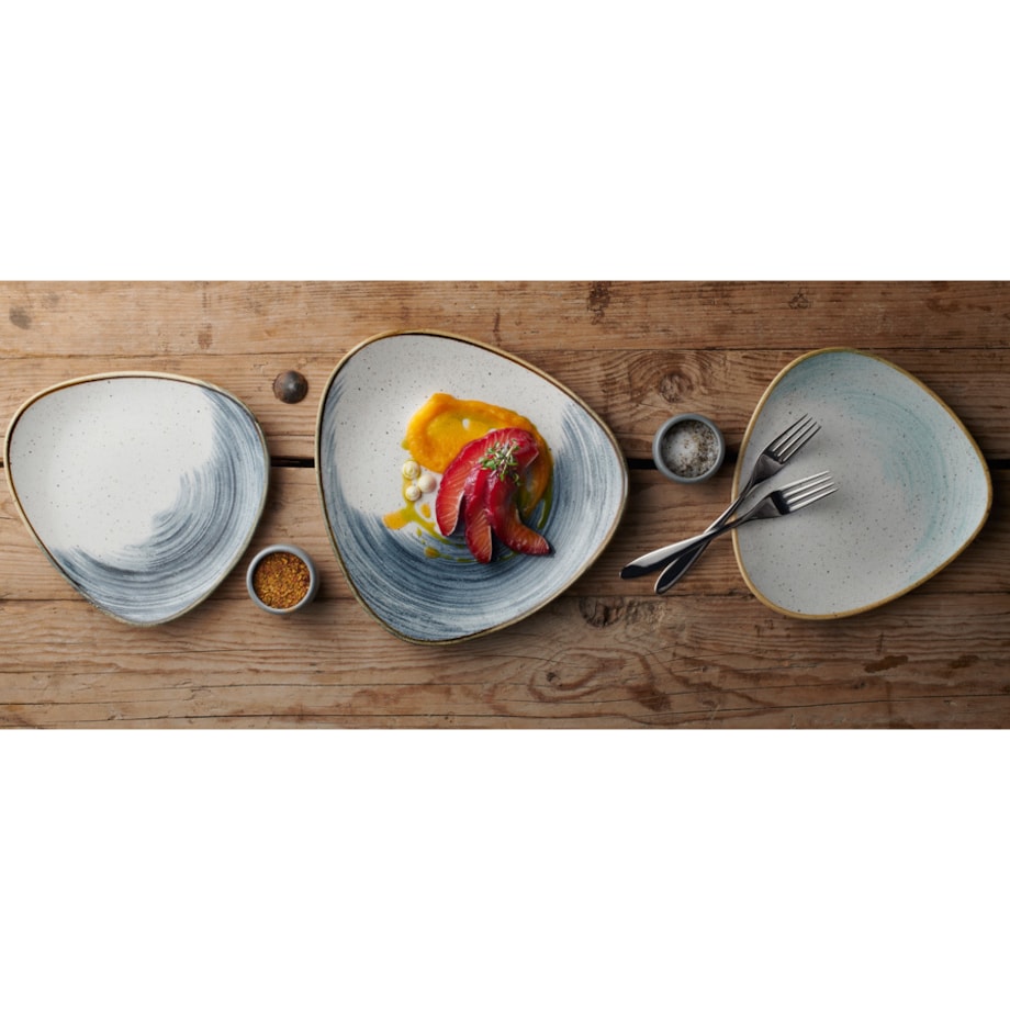 Talerz trójkątny Stonecast Accents Blueberry 229 mm