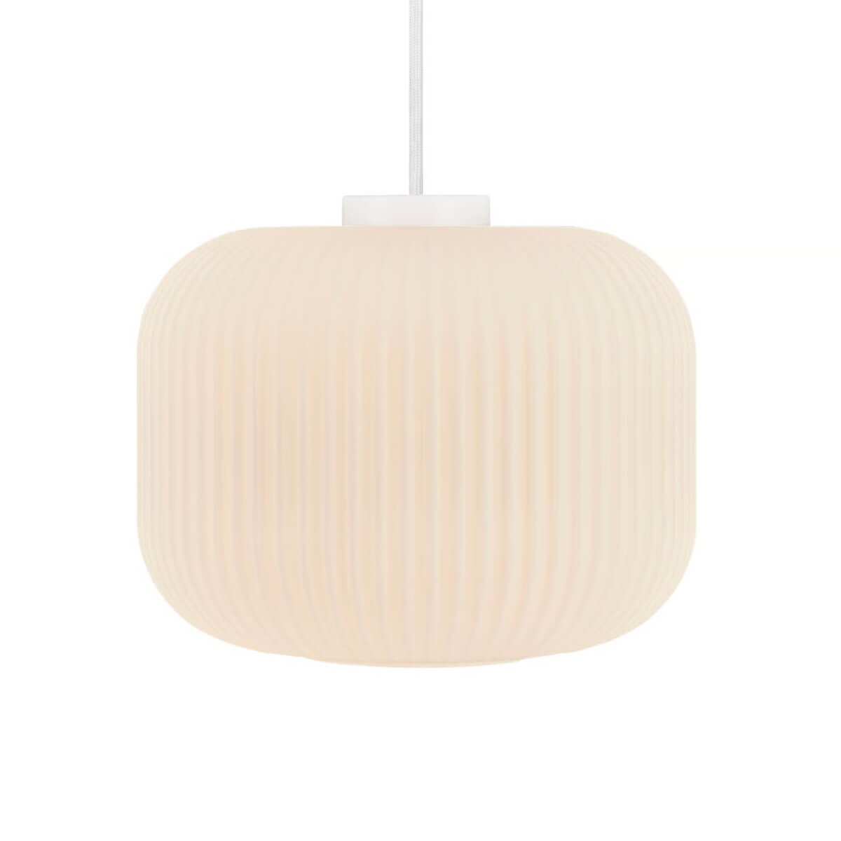 Żyrandol plisowany Milford 46583001 Nordlux do salonu szklany biały