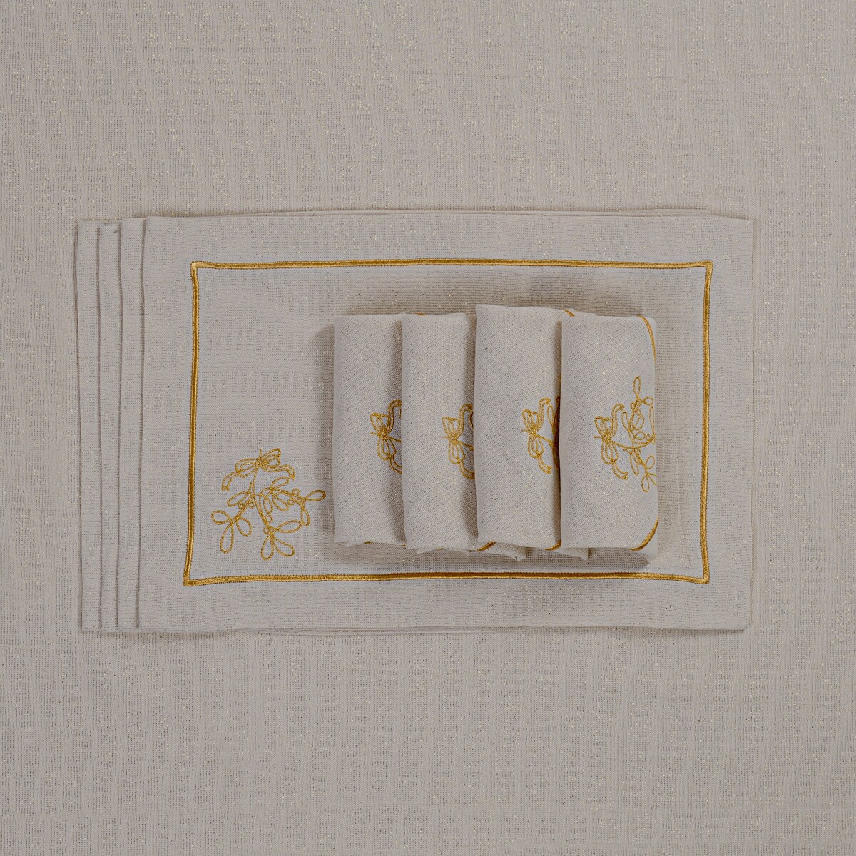 Podkładki Mistletoe Goldenline - 4 sztuki