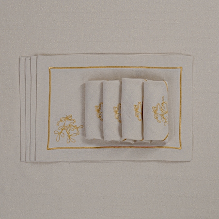 Podkładki Mistletoe Goldenline - 4 sztuki