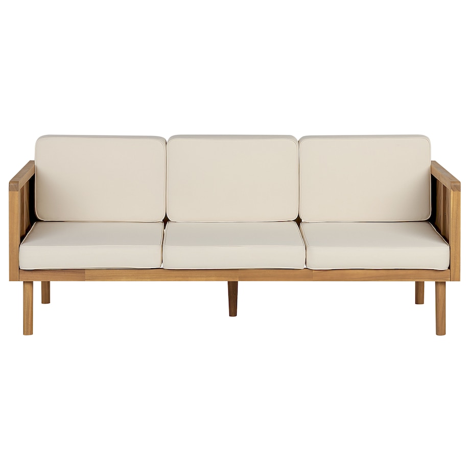 Sofa ogrodowa dla 3 osób BARATTI Drewno akacjowe Brązowy