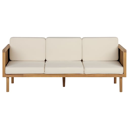 Sofa ogrodowa dla 3 osób BARATTI Drewno akacjowe Brązowy