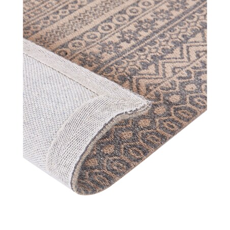 Dywan 80 x 150 cm beżowo-szary BAGLAR