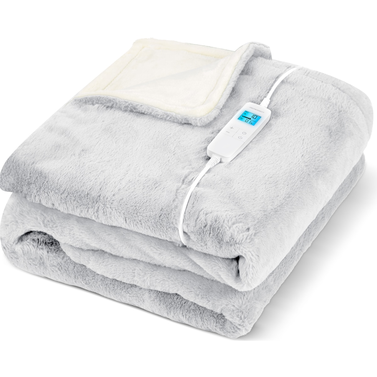 Duży koc elektryczny miękki 180x160cm 160w + timer Berdsen