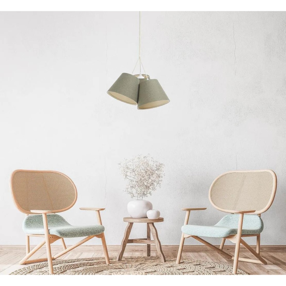 Lampa wisząca ENTURO TRIO zielona