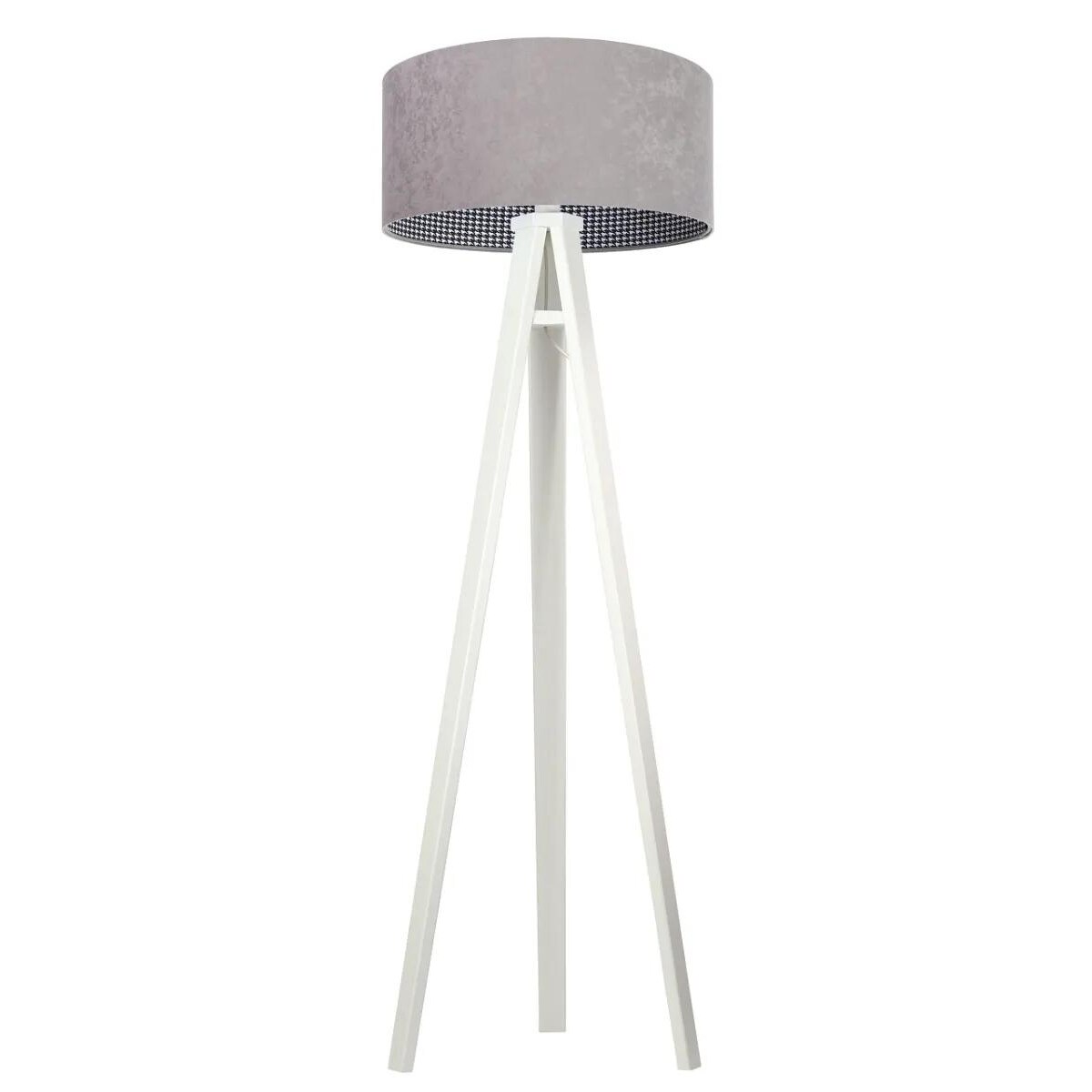 Lampa stojąca HOME 40 szara/biała
