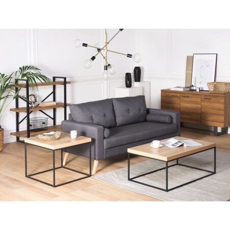 Stolik kawowy MDF Jasne drewno DELANO