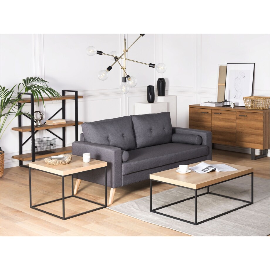 Stolik kawowy MDF Jasne drewno DELANO