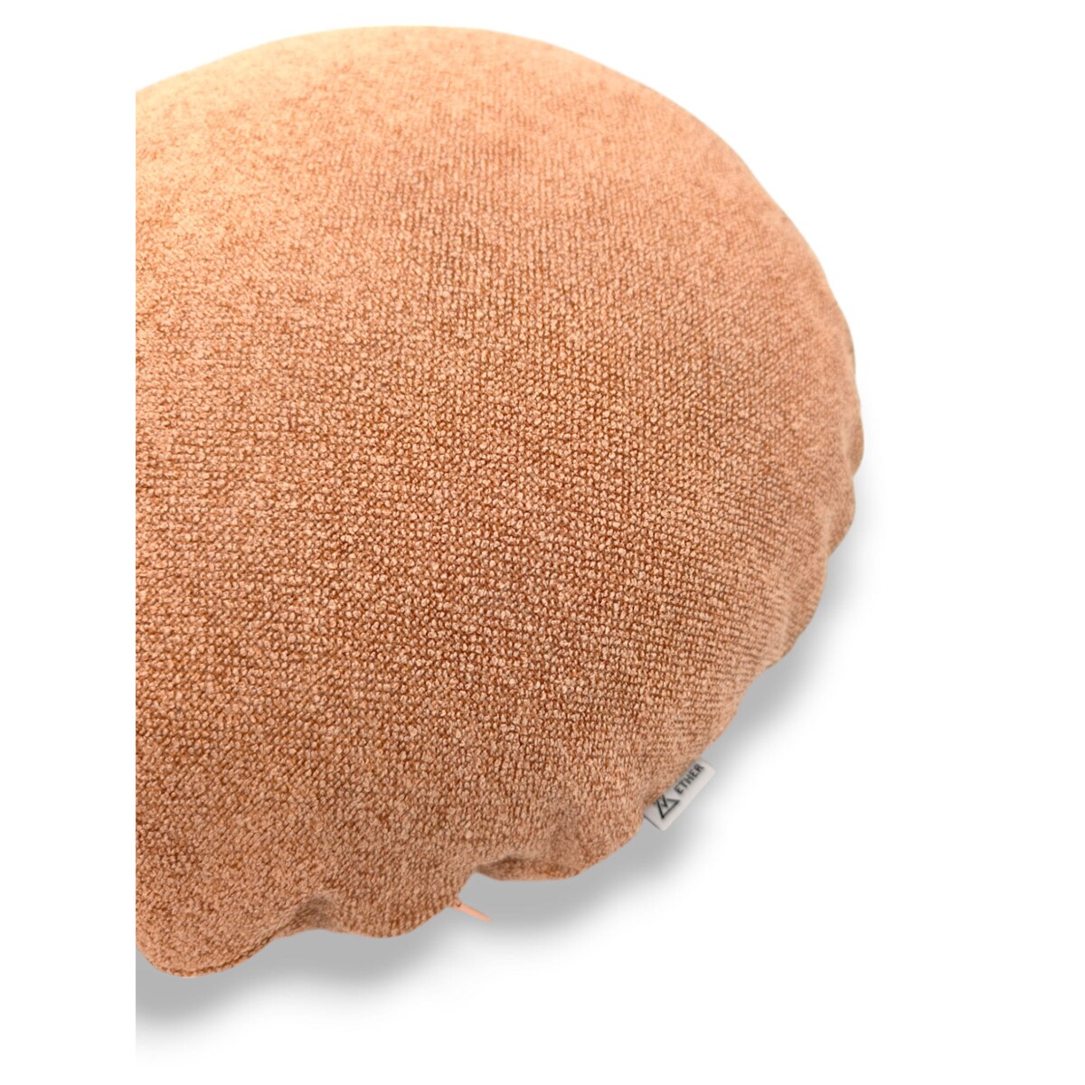 Okrągła łososiowa poduszka dekoracyjna 45 cm Ronda