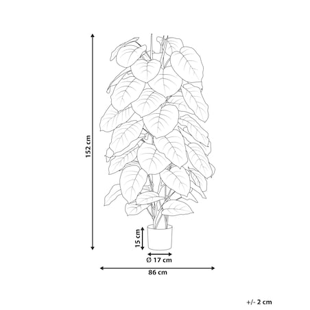 Sztuczna roślina DIEFFENBACHIA 152 cm Zielony