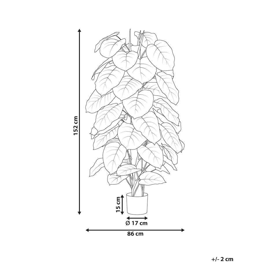 Sztuczna roślina DIEFFENBACHIA 152 cm Zielony