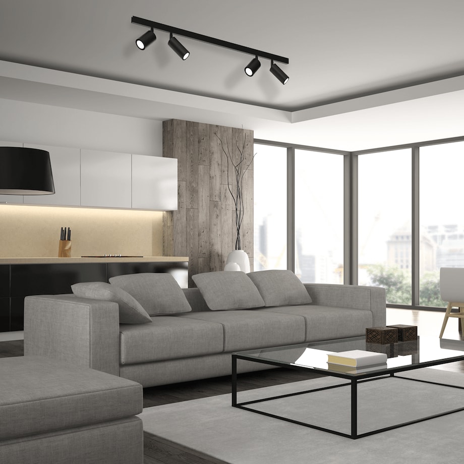 Lampa sufitowa Hudson MLP8797 do salonu metalowa biała