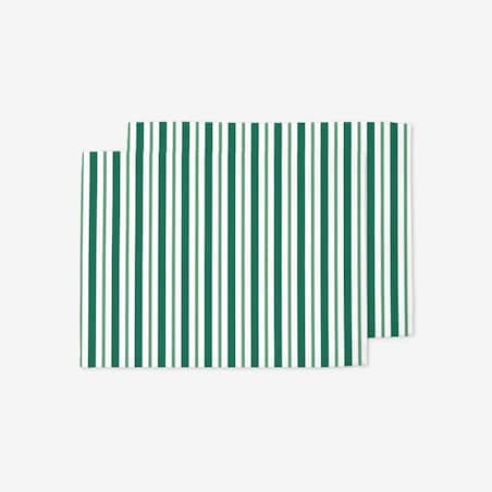 Podkładki świąteczne - klasyczne zielone świąteczne paski