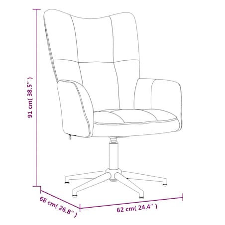 vidaXL Fotel, ciemnoszary, obity aksamitem