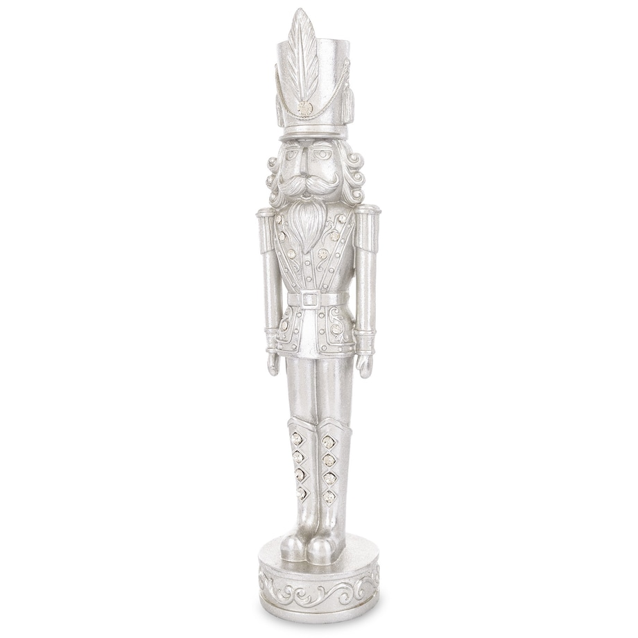 Figurka - Dziadek do orzechów 43x9,5x9 cm SILVER