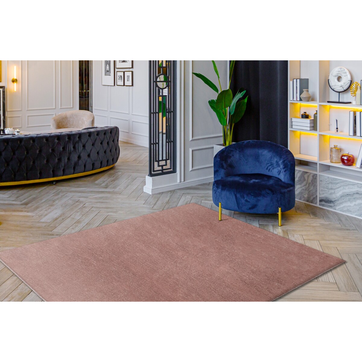 Dywan VISCO różowy 8 pluszowy, IMITACJA 80x150 cm