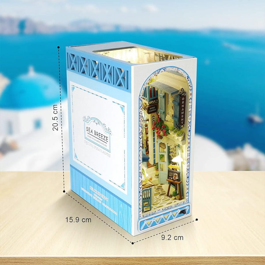Miniaturowy domek Book Nook - Morska Bryza