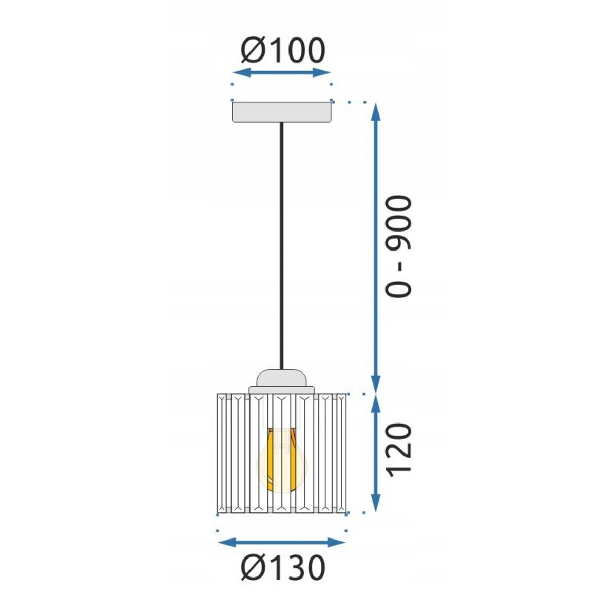 Lampa Sufitowa Wisząca Kryształ Czarna Glamour